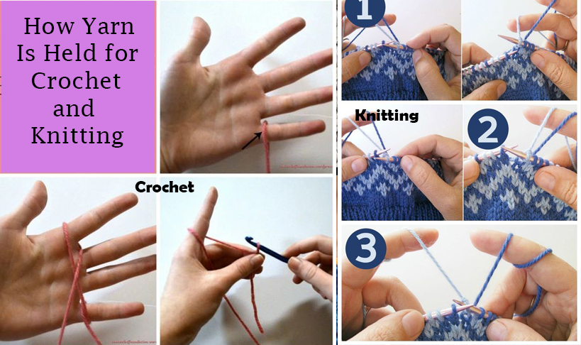 Yarn holding for Crochet and Knitting