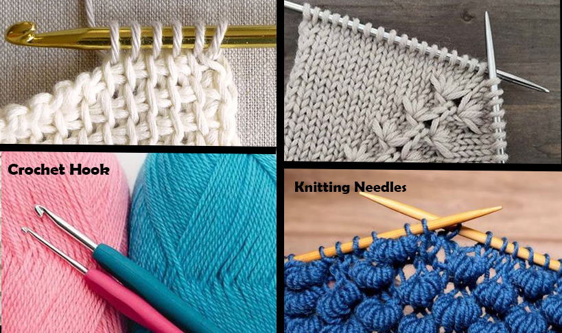 Hook vs Needles in crochet and knitting